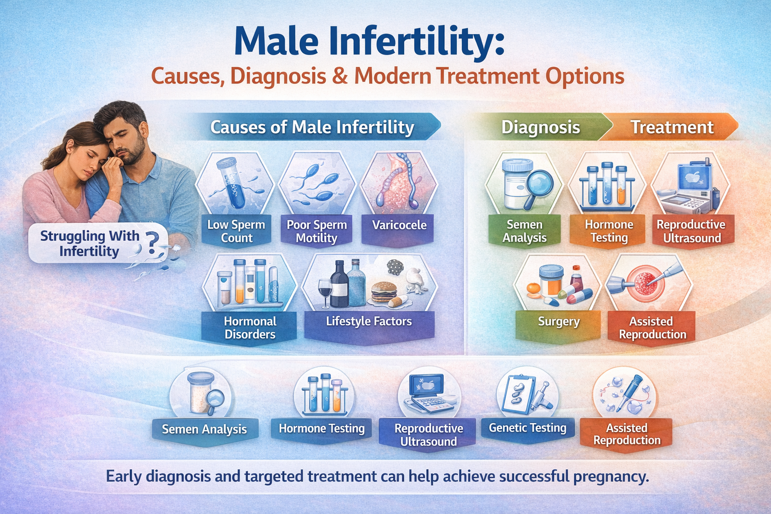 Male Infertility: Causes, Diagnosis & Modern Treatment Options